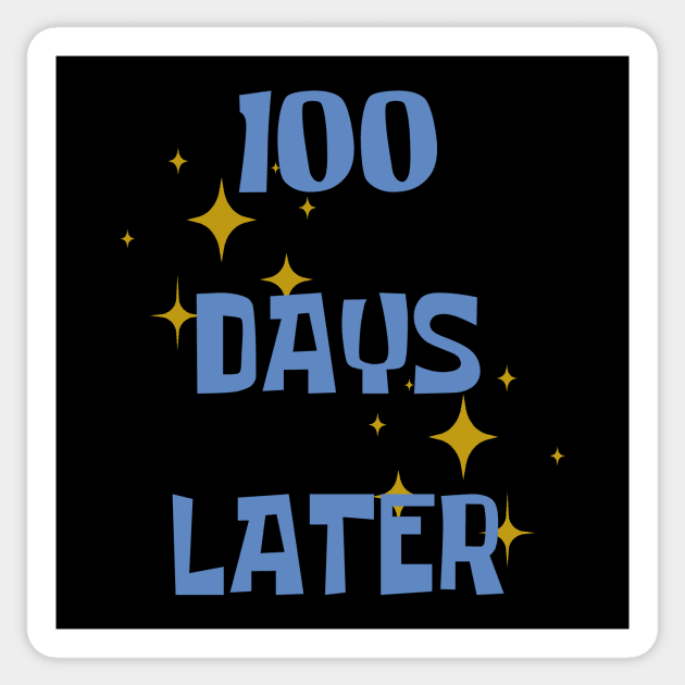 100 Days of School - SpongeBob Inspired Sticker by nakarada_shop